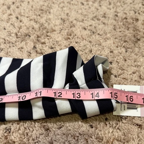 Amanda & Chelsea Navy and White Striped Blazer - Picture 5 of 11